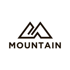 Fototapeta premium Mountains logo design vector template eps 10