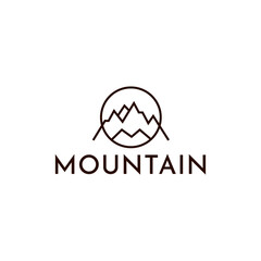 Mountains logo design vector template eps 10