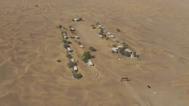 Aerial, Al Madam Buried "Ghost" Village, United Arab Emirates