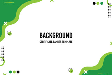 Green Wave Background Template for Certificate Banner wallpaper