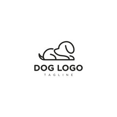 dog logo design vector illustration