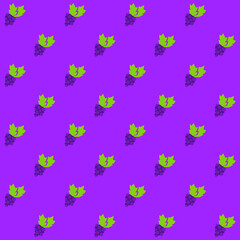 Geometric Grape Fruit Seamless Pattern
