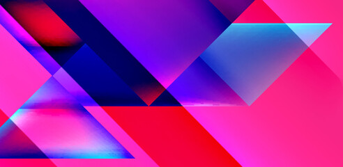 Dynamic triangle design with fluid gradient colors abstract background