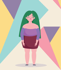 perfectly imperfect plus size woman