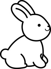 Cute rabbit doodle