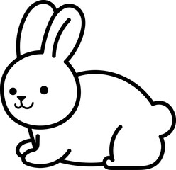 Cute rabbit doodle