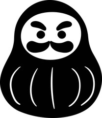 Japanese daruma doll doodle