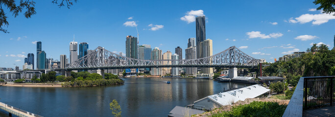 Brisbane Story Bridge panorama during the day