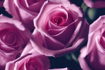 Obraz premium Valentine's Day Roses Seamless Repeating Repeatable Texture Pattern Tiled Tessellation Background Image