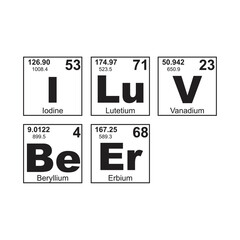 Periodic table design quote