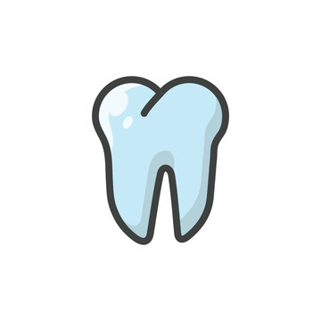 Thooth Icon. Thooth Logo. Vector Illustration. Isolated on White Background. Editable Stroke