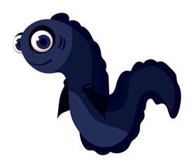 eel cartoon icon