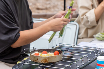 Obraz na płótnie Canvas キャンプ飯　Camp