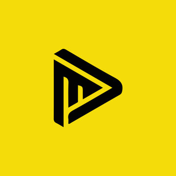 MD MD Logo Design, Creative Minimal Letter MD MD Monogram