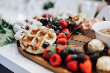 Christmas cake with berries
