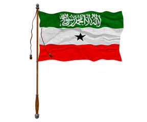 National flag  of Somaliland. Background  with flag  of Somaliland