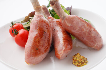 　骨付きソーセージ　