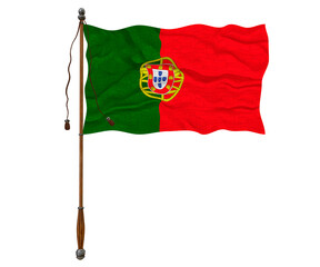 National Flag of Portugal. Background  with flag  of Portugal