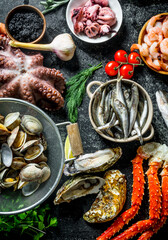 A variety of delicious seafood.
