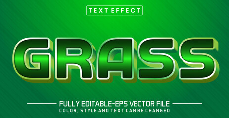 Grass text editable style effect