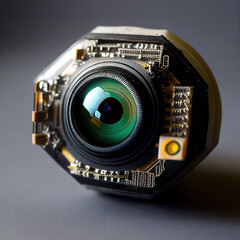 Fototapeta na wymiar Robot Eye Camera made with generative AI 