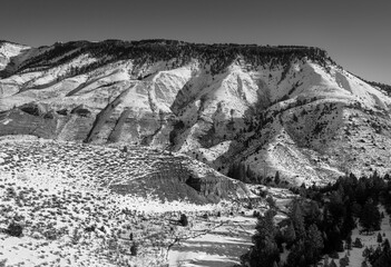 Yellowstone in Black and White