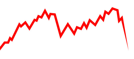 Business market crisis background design template. Economy market crash concept. Stock, forex, crypto, bond investment statistic.