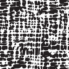 Hand drawn contemporary art collage with abstract shapes. Vector seamless pattern with modern Scandinavian cut out elements. monochrome black and white trendy  maze textured abstract digital printing 