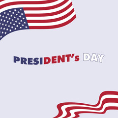 happy presidents day design vector