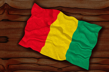 National flag of Guinea. Background  with flag  of Guinea