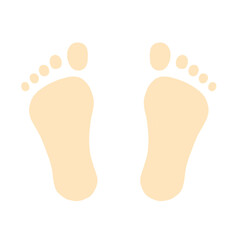 Simple sole and toes icon,
단순화한 발바닥 아이콘