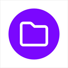 Blue Flat Files Icon