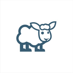 sheep logo design template, logo inspiration.