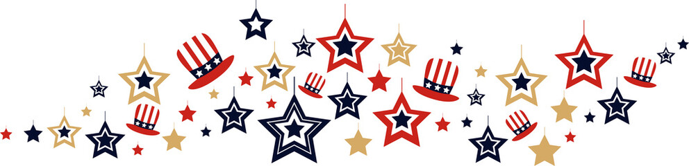 Obraz premium Decoration for holidays. Modern minimal design. Transparent background.