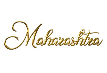 India City Name Gold Text for event backdrop