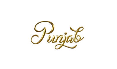 India City Name Gold Text for event backdrop