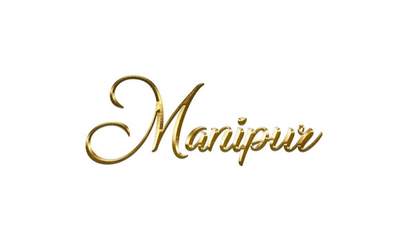 India City Name Gold Text for event backdrop