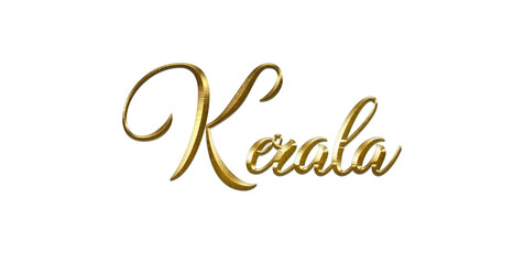 India City Name Gold Text for event backdrop