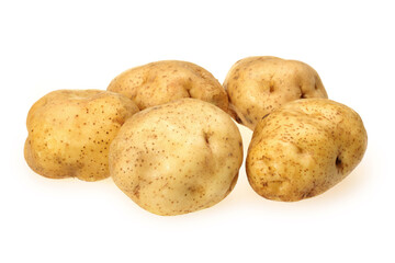 New potato isolated on white background 