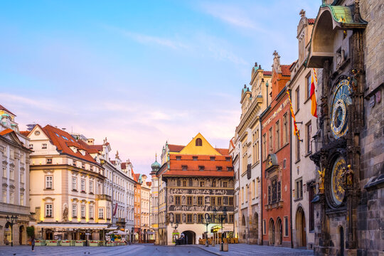 Prague Old Town Square at dawn