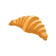 Croissant cartoon illustration. Croissant. Trip to Paris, landmark, food, France concept