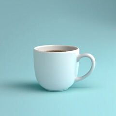 white coffee cup Generative AI