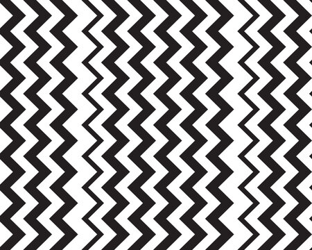 Seamless zigzag pattern, black and white abstract background