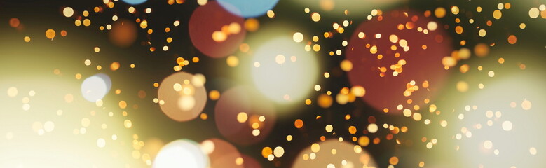 Holiday glowing backdrop. Defocused Background With Blinking Stars.