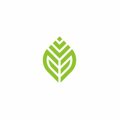 Fototapeta CC letter logo with leaf element for herbal brand. Unique herbal logo. obraz