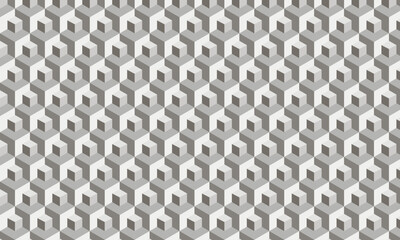 monochrome geometrical ornamental seamless pattern