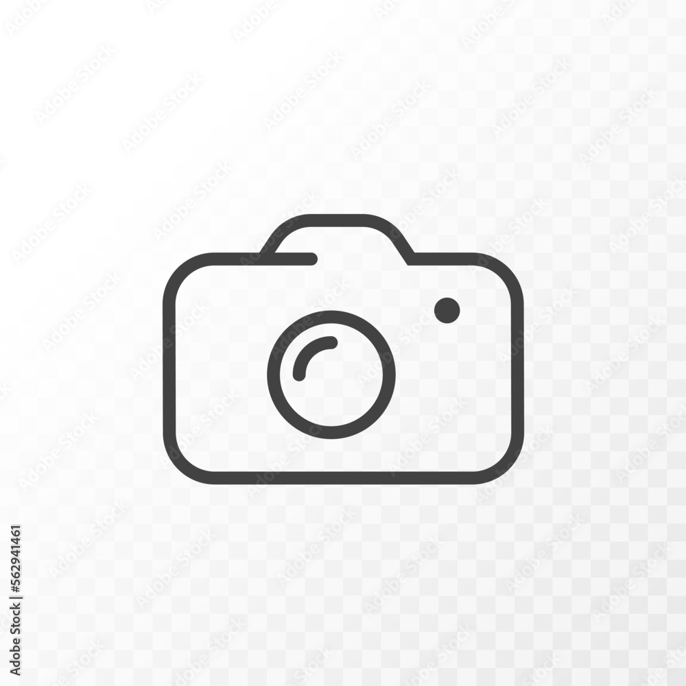 Poster outline style ui icons collection. vector black linear illustration. photo camera photography and te