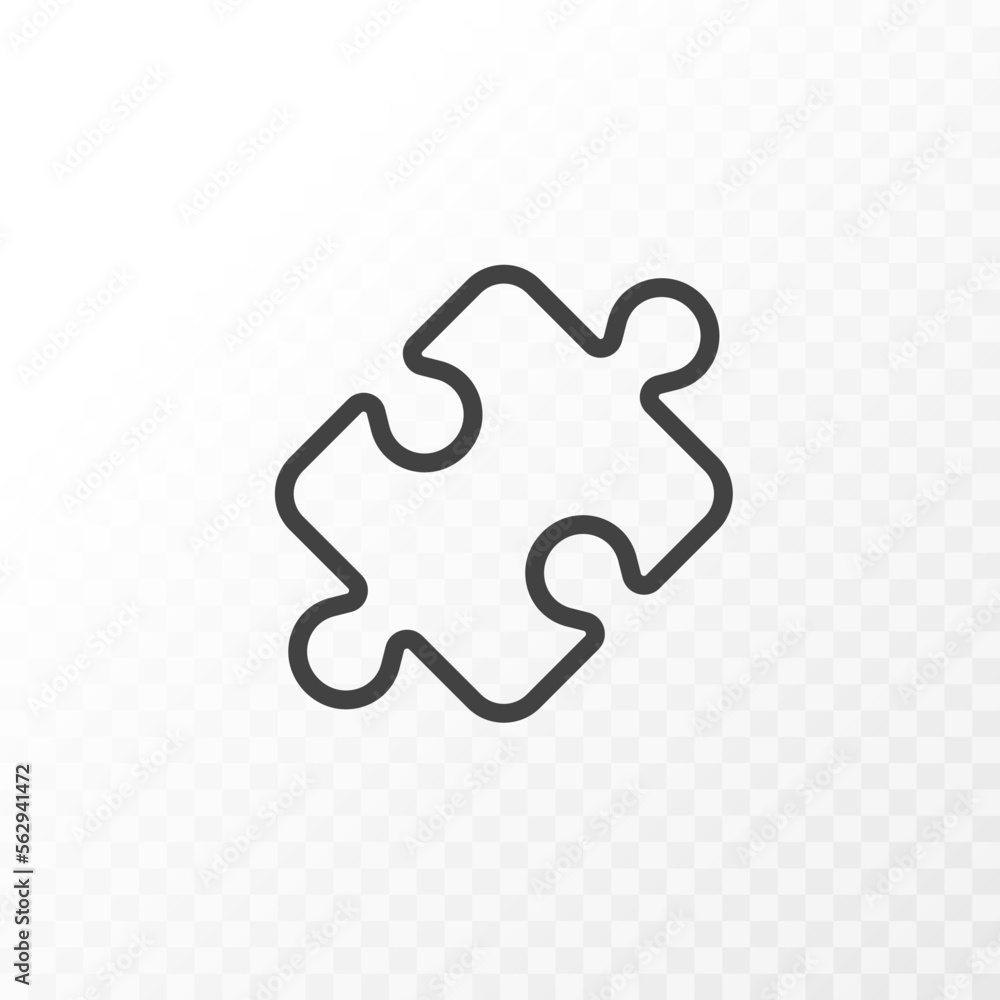 Poster outline style ui icons collection. vector black linear illustration. jigsaw puzzle piece business st