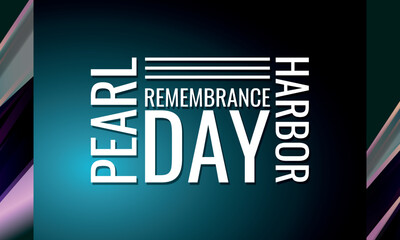 Pearl Harbor Remembrance Day. Geometric design suitable for greeting card poster and banner
