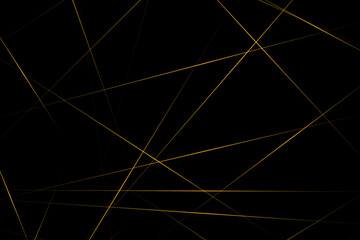 Abstract black with gold lines, triangles background modern design. Vector illustration EPS 10.